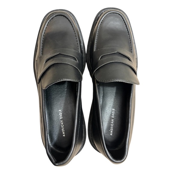 American Eagle Women’s Black Platform Lug Loafer 8 
90’s Style Chunky Gorpcore - Picture 7 of 7